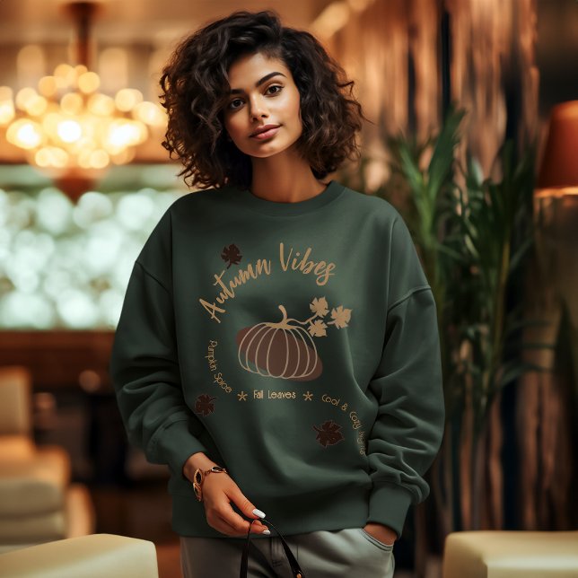 Personalized Autumn Vibes Sweatshirt (Creator Uploaded)