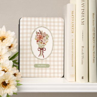 Personalized Autumn Wildflower rustic cottagecore Kindle Cover