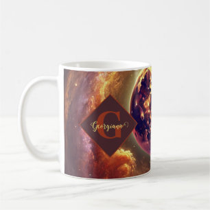 Personalized Autumnal Galaxy Harvest Moon Coffee Mug