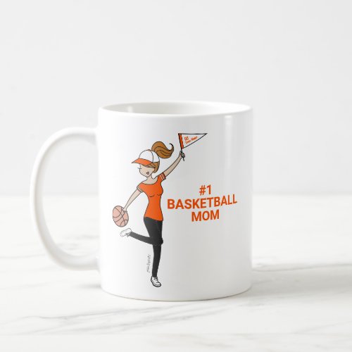 Personalized Avatar 1 Basketball Fan Coffee Mug