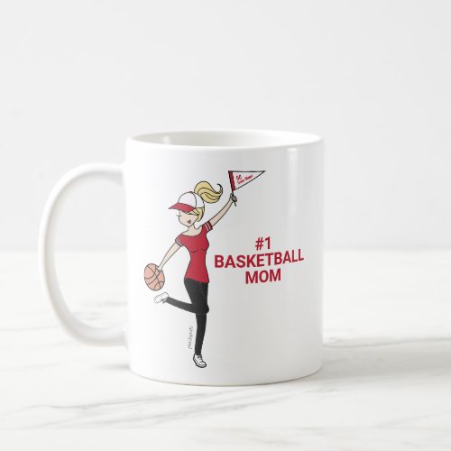 Personalized Avatar 1 Basketball Fan Coffee Mug