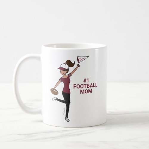 Personalized Avatar 1 Football Fan Coffee Mug