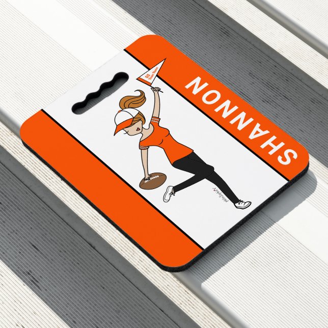 Personalized Avatar #1 Football Fan Seat Cushion (In Situ)