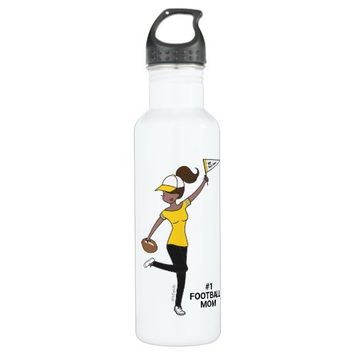 Personalized Avatar 1 Football Fan Stainless Steel Water Bottle