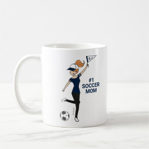 Personalized Avatar #1 Soccer Fan Coffee Mug