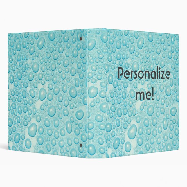 Personalized Avery Binder Memory book water drops (Background)