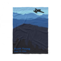 Personalized Aviation Blanket over Mountains