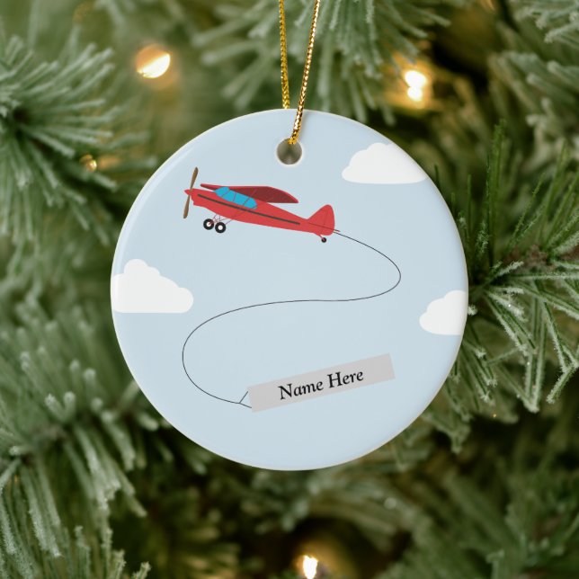 Personalized Aviation Ornament (Tree)