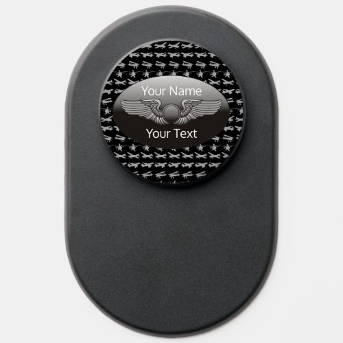 Personalized Aviation Wings Aircraft PopSocket