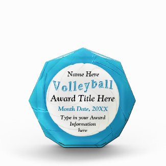 Personalized Awards for Volleyball Players, Coach