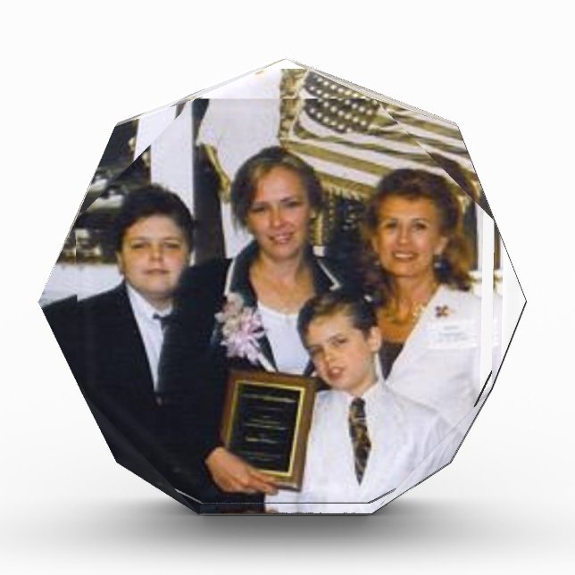 Personalized Awards Paper Weight (Front)