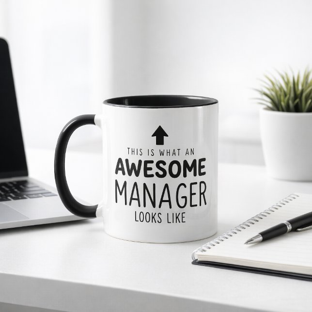 Personalized Awesome Manager Mug (Creator Uploaded)