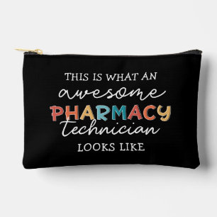 Personalized Awesome Pharmacy Technician Accessory Pouch