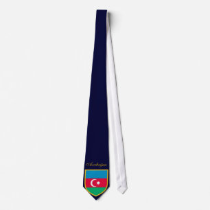 Personalized Azerbaijan Flag Neck Tie