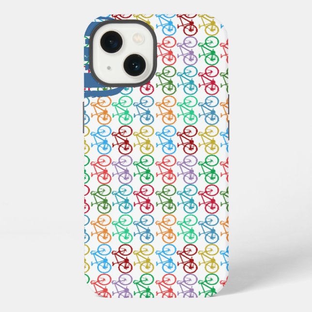 personalized B bike color pattern Iphone Case (Back)