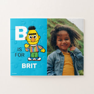 Personalized B is for Bert Photo Jigsaw Puzzle