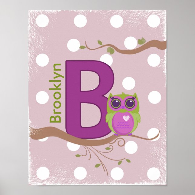 Personalized "B" Poster (Front)
