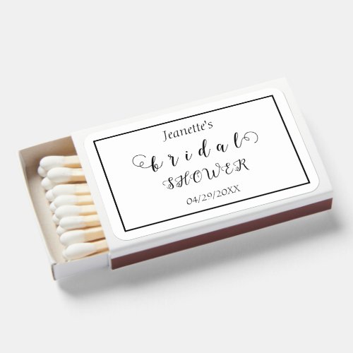 Personalized  B  W  Matchboxes