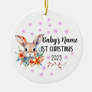 Personalized Baby 1st Christmas Ornament