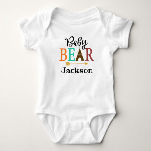 Personalized Baby Bear Boho TeePee Tribal Bodysuit
