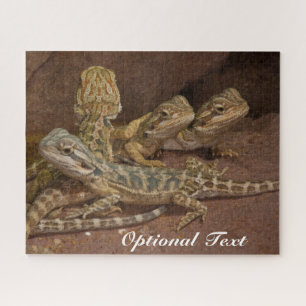 Personalized Baby Bearded Dragon Lizard Jigsaw Puz Jigsaw Puzzle