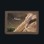 Personalized Baby Bearded Dragon Lizard Trifold Wallet<br><div class="desc">Personalized Baby Bearded Dragon Lizard Wallet</div>