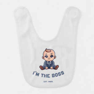 Personalized Baby Bib – "I'm the Baby Boss"