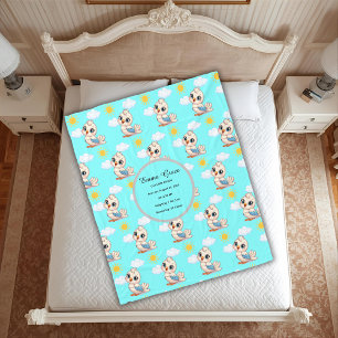 Personalized Baby Bird Blanket 