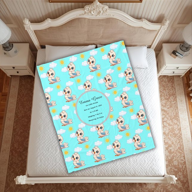 Personalized Baby Bird Blanket  (Creator Uploaded)