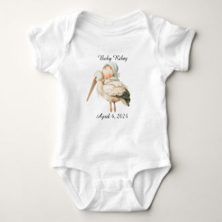Personalized Baby Birth One Piece Bodysuit
