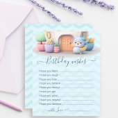 Personalized Baby Birthday Wish Card with Dragon