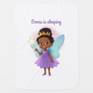 Personalized Baby Blanket – African Fairy Girl