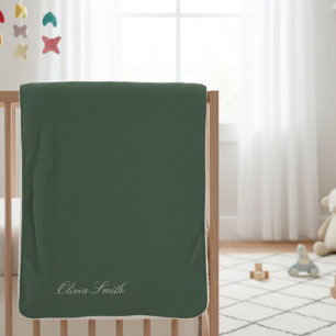 Personalized baby blanket with name