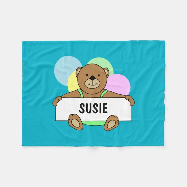 Personalized Baby Blankets (Front (Horizontal))