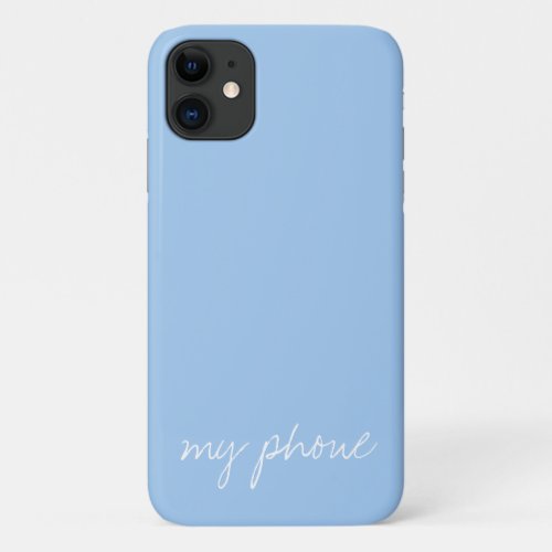 Personalized Baby blue iPhone 11 Case