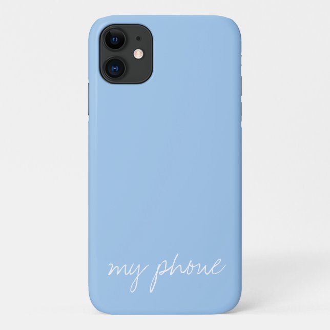 Personalized Baby blue Case-Mate iPhone Case (Back)