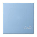 Personalized Baby blue Ceramic Tile