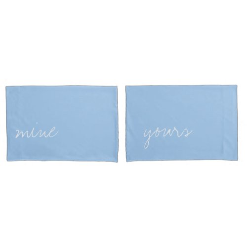 Personalized Baby Blue Color Pillow Case