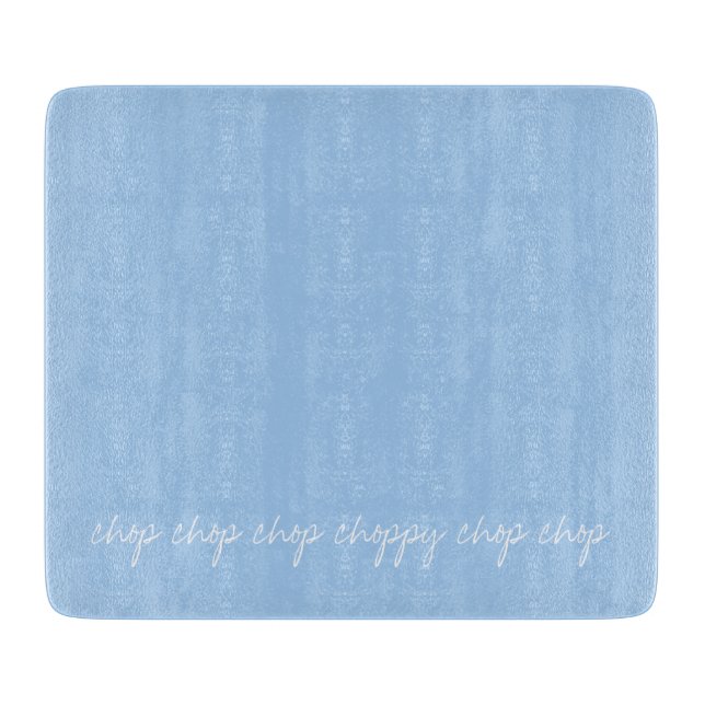 Personalized Baby blue Cutting Board (Front)