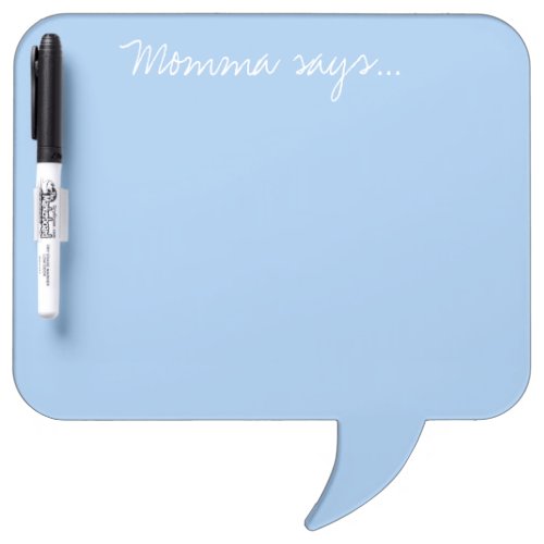 Personalized Baby Blue Dry Erase Board