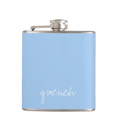 Personalized Baby blue Flask
