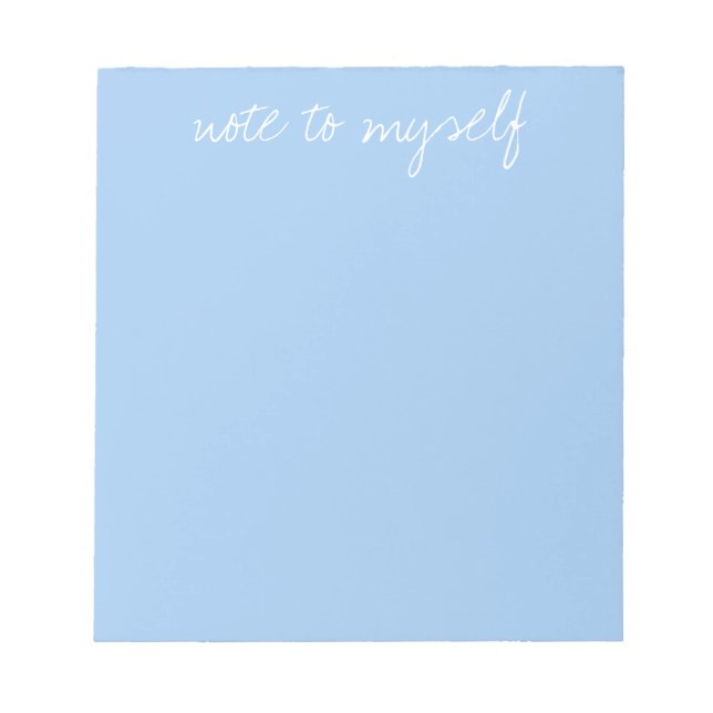 Personalized Baby Blue Notepad (Front)