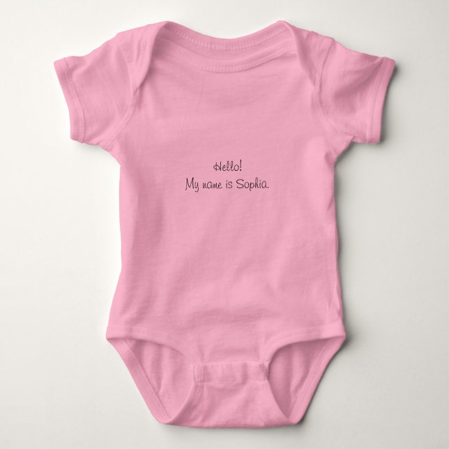 Personalized Baby Body Suits Baby Bodysuit (Front)