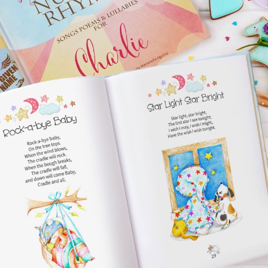 Personalized Baby Book: Bedtime Nursery Rhymes (Rhyme example)