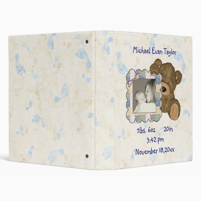 Personalized Baby Boy Binder (Background)