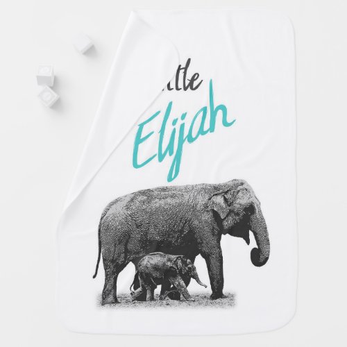 Personalized Baby Boy Blanket Little Elijah