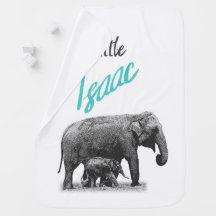 Personalized Baby Boy Blanket "Little Isaac"