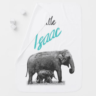 Personalized Baby Boy Blanket "Little Isaac"