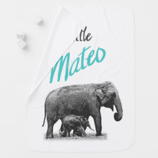 Personalized Baby Boy Blanket "Little Mateo"