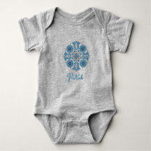 Personalized Baby Boy Bodysuit Folk Tulip
